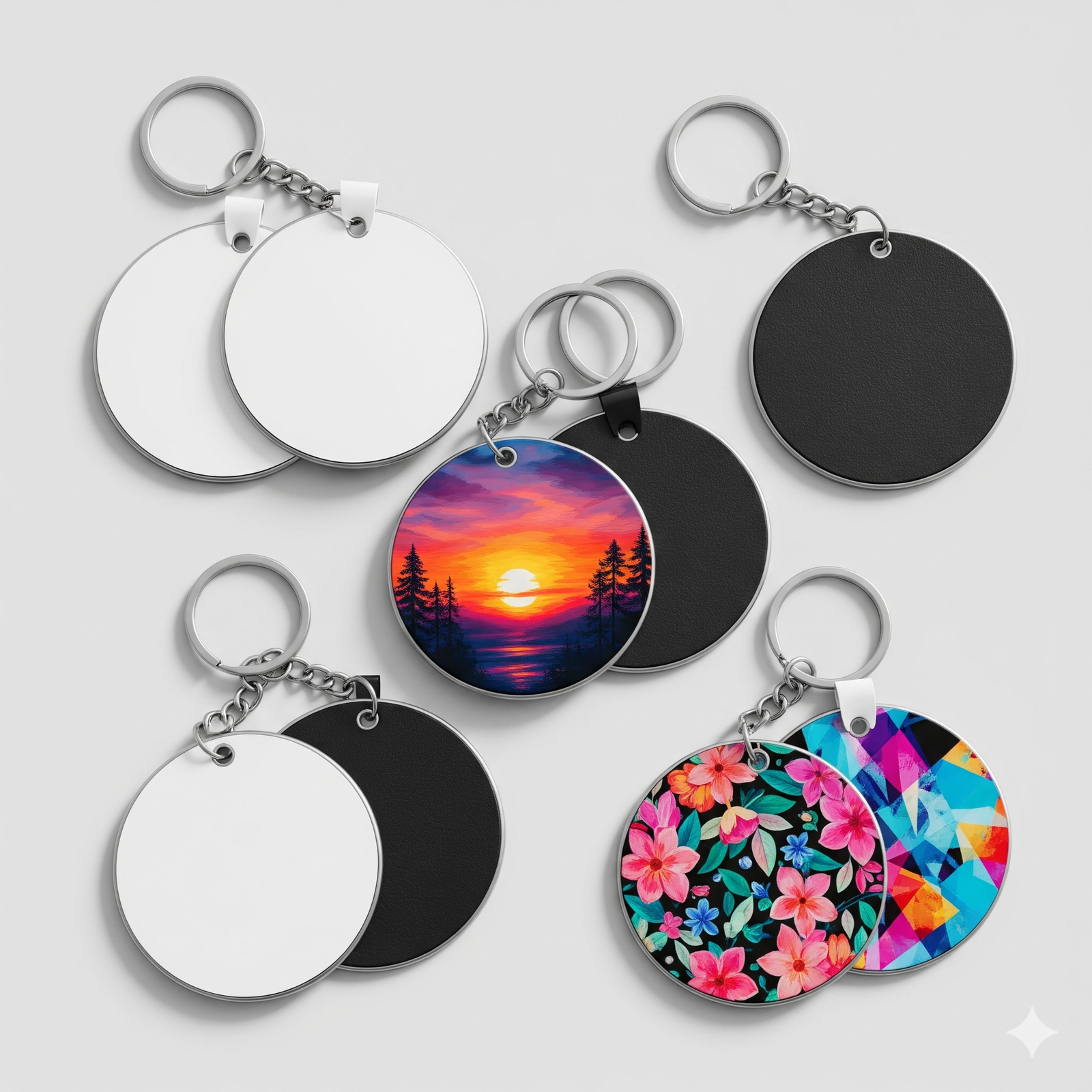 Round Blanks With Keyring