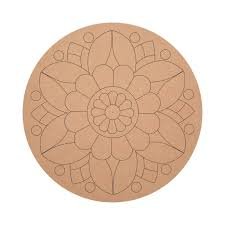 MDF Round Mandala 10*10 Inches(3.2mm)