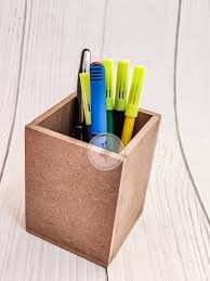 MDF Pen Stand 4*5*5 Inches(3.2mm)