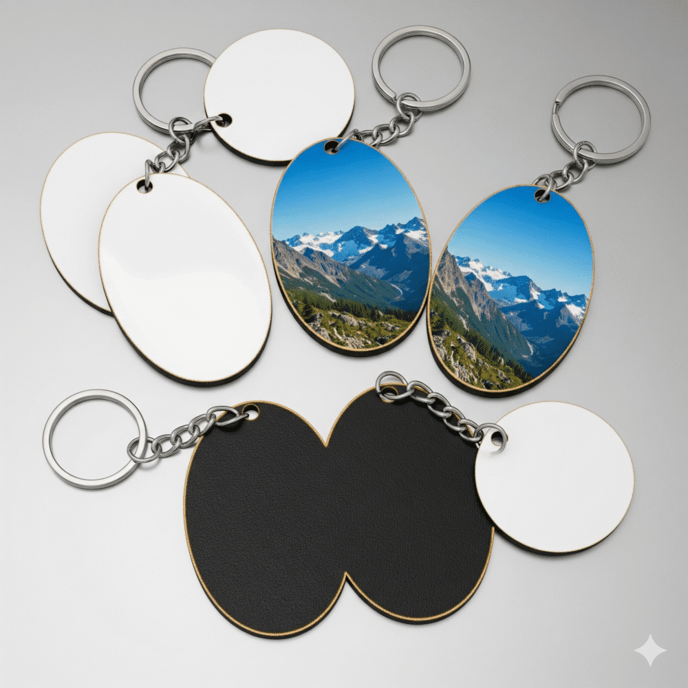 Oval Blanks With Keyring