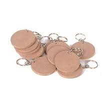 MDF Round Keychain Base
