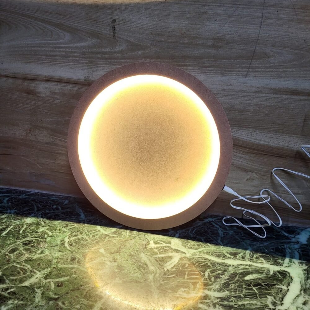 MDF Round LED Board(With Adaptor)